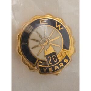 International Brotherhood of Electrical Workers (IBEW) 20 Year Member Lapel Pin